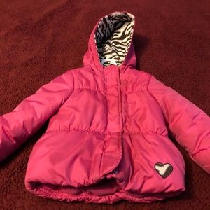 Carter's girls pink winter coat size 4T